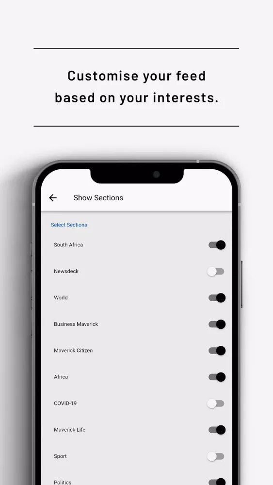 Capturas de pantalla de Daily Maverick