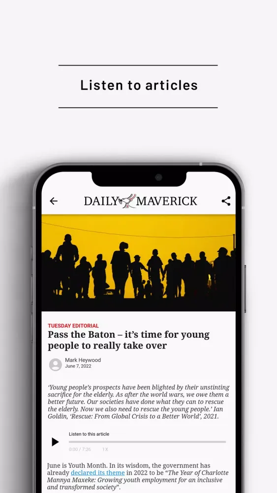 Capturas de pantalla de Daily Maverick