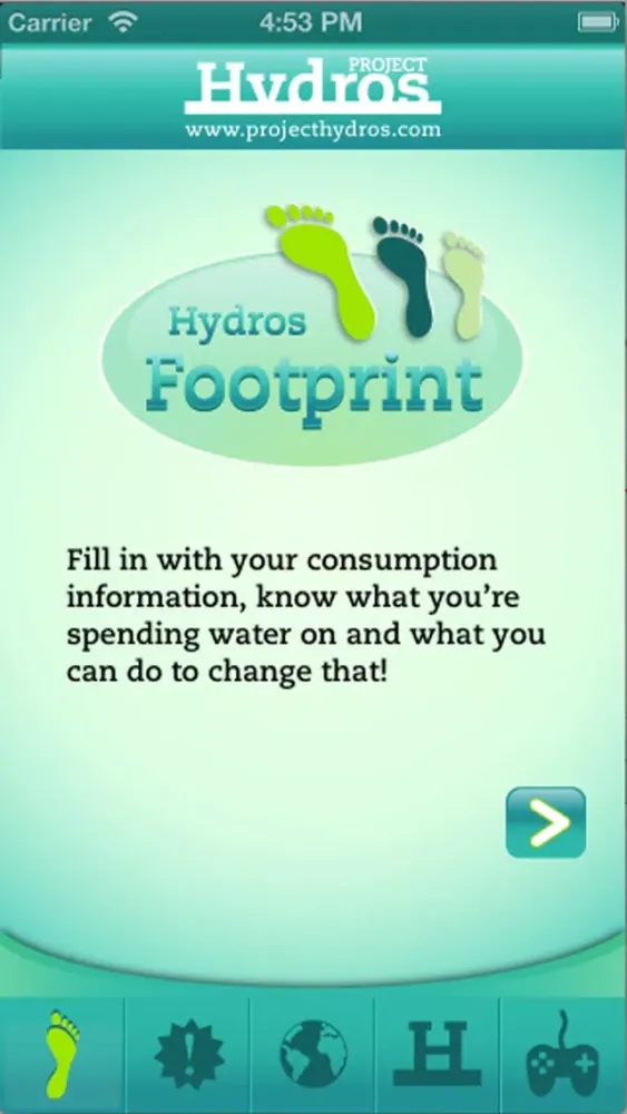 Ảnh chụp màn hình của Hydros Footprint