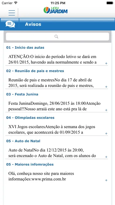 Ảnh chụp màn hình của Colégio Liceu Jardim