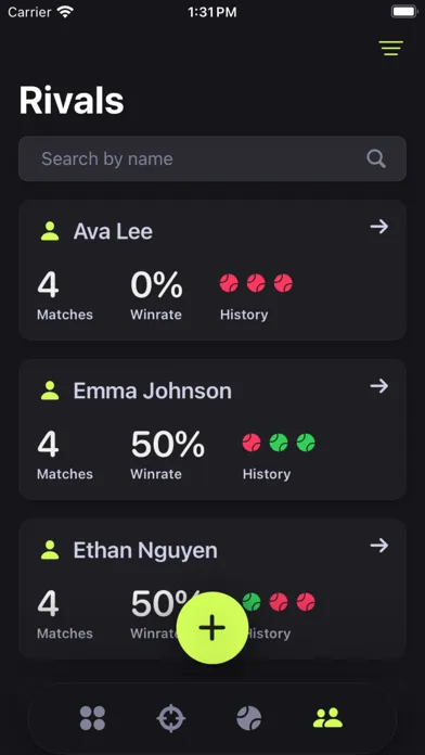 Tennis Notes - Match Tracker Ekran Görüntüleri