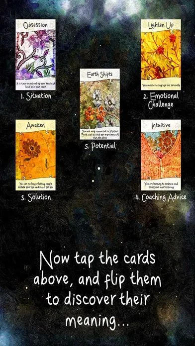 Capturas de tela do Intuitive Life Coaching Oracle