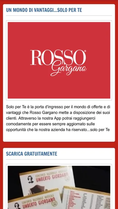 Capturas de tela do Rosso Gargano