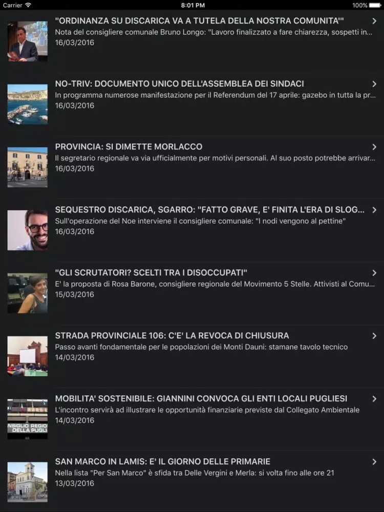 TeleFoggiaTv iPad  Ekran Görüntüleri