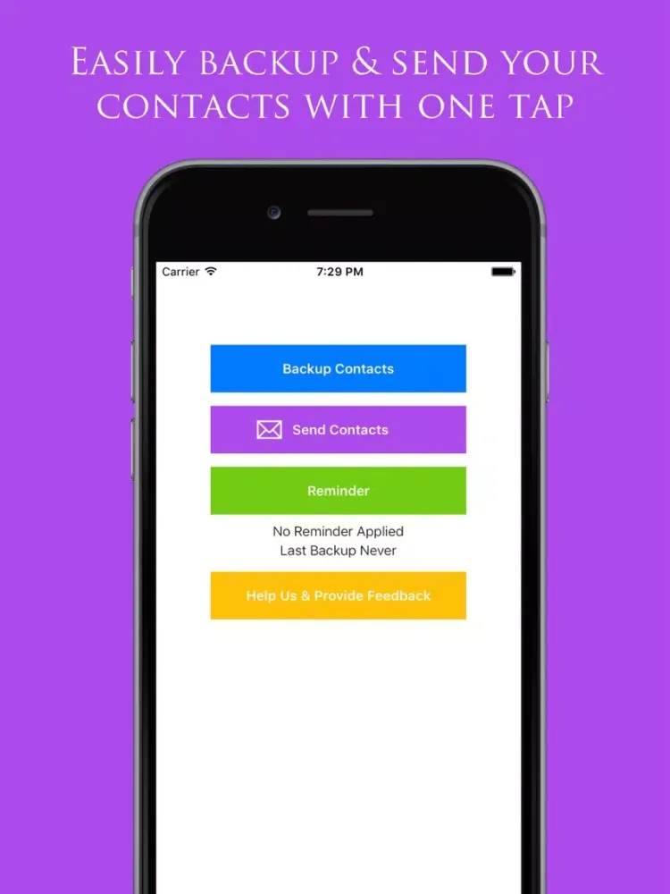 Capturas de pantalla de Backup My Contacts Assistant: Export & Transfer iPad 