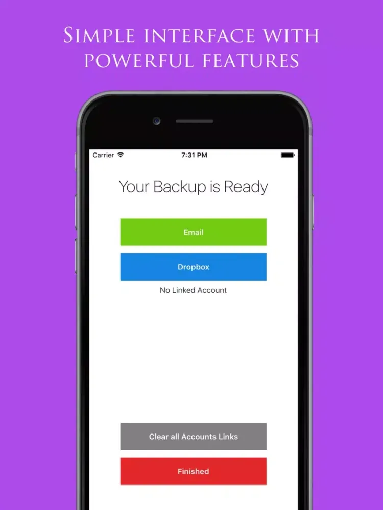 Capturas de pantalla de Backup My Contacts Assistant: Export & Transfer iPad 