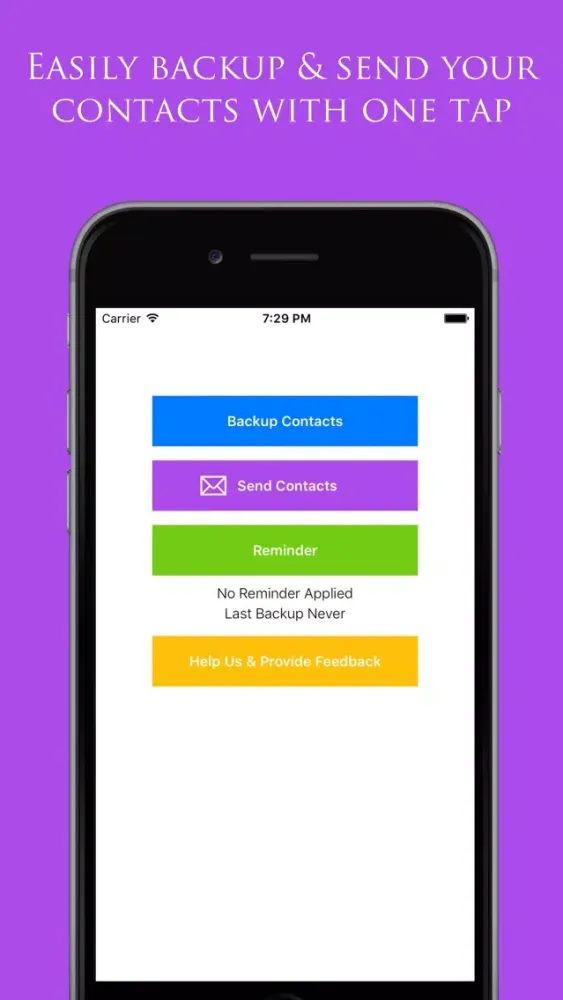 Capturas de pantalla de Backup My Contacts Assistant: Export & Transfer