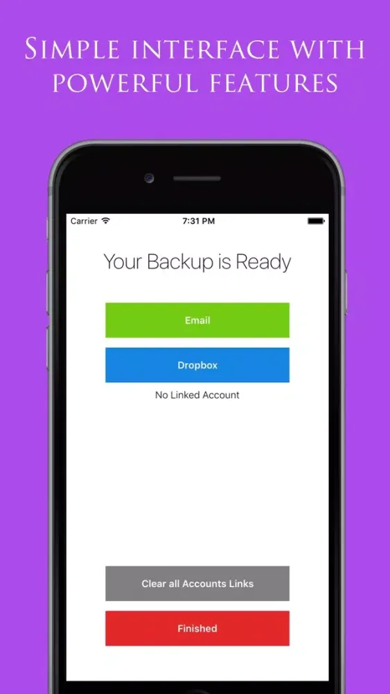 Capturas de pantalla de Backup My Contacts Assistant: Export & Transfer