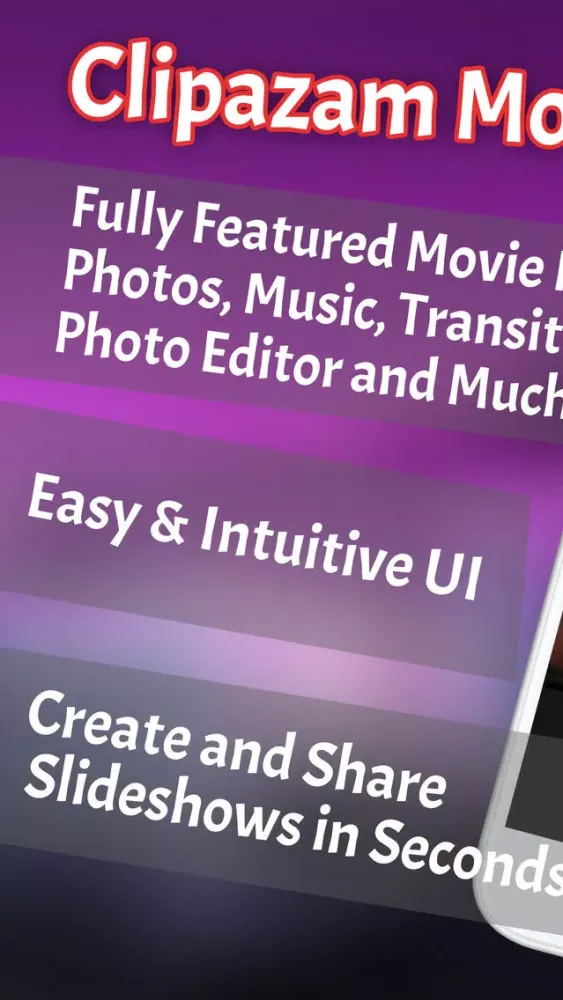 Clipazam: Movie Maker & Photo Slideshow Video Clip Screenshots