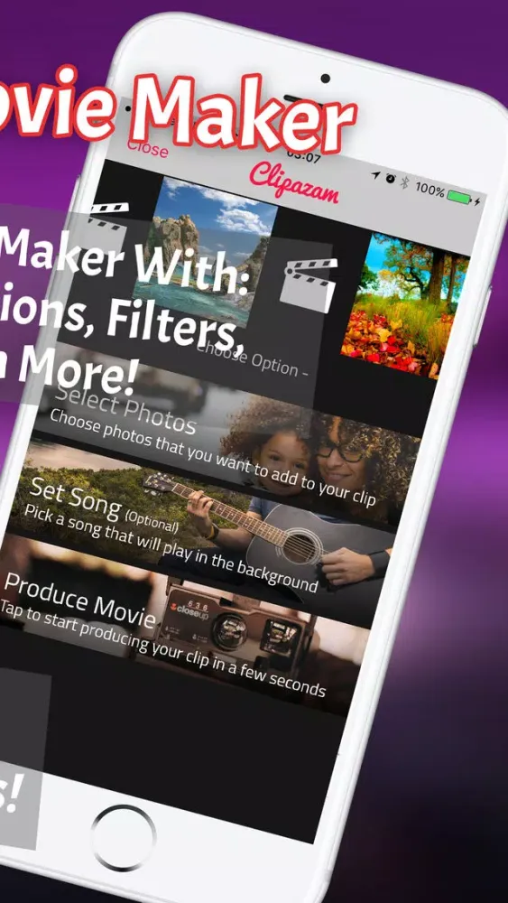 Clipazam: Movie Maker & Photo Slideshow Video Clip Screenshots