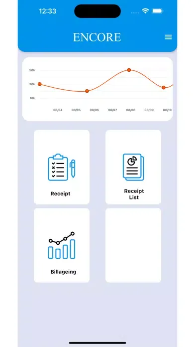 Encore Receipt App 스크린샷