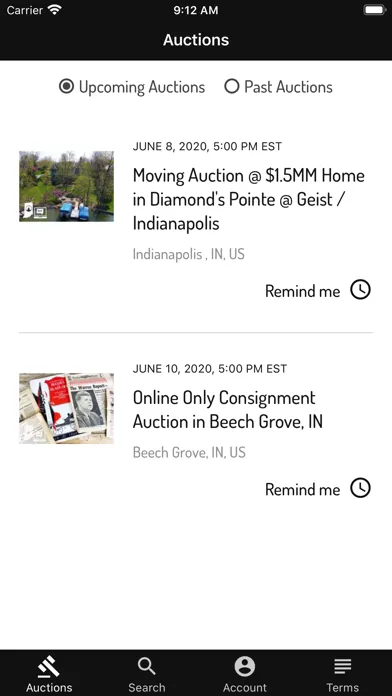 Aether Auctions Ekran Görüntüleri