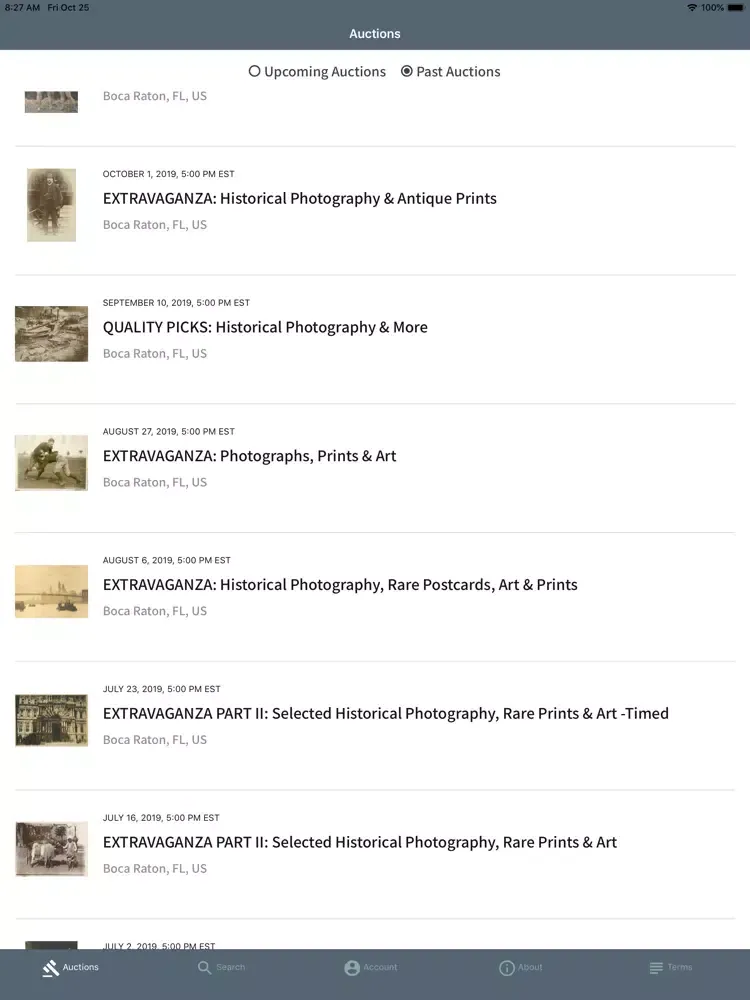 Captures d'écran de Artelisted Live Bidding iPad 