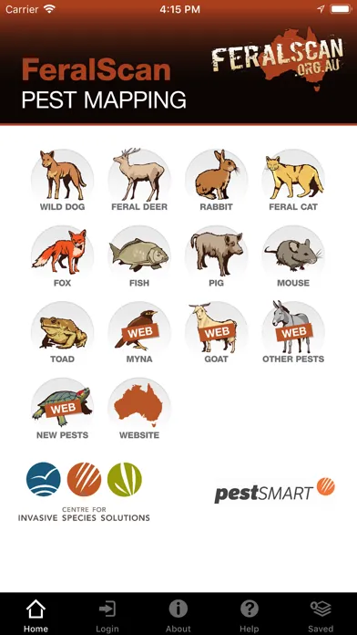 FeralScan Pest Mapping应用截图