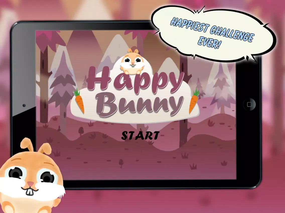 Captures d'écran de Happy Bunny Super Forest Jump iPad 