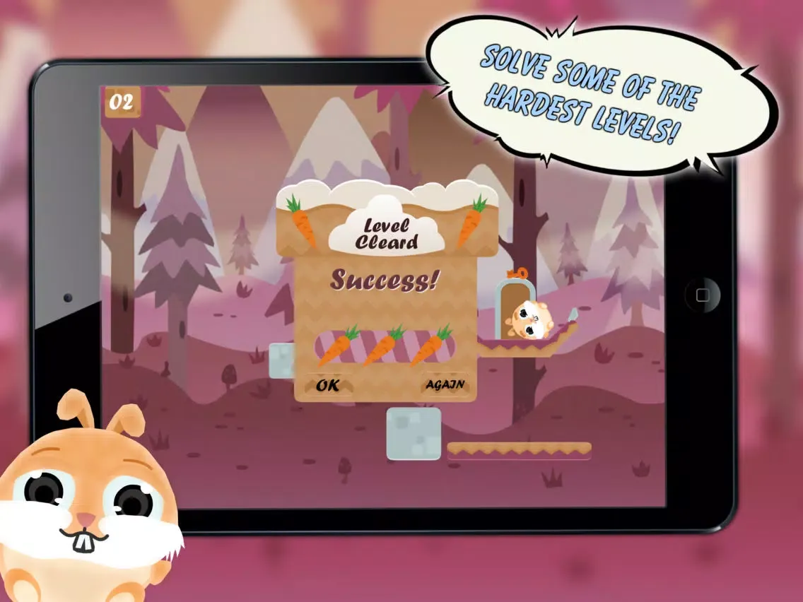 Captures d'écran de Happy Bunny Super Forest Jump iPad 