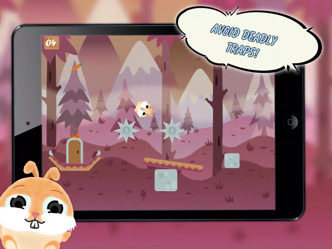 Captures d'écran de Happy Bunny Super Forest Jump iPad 