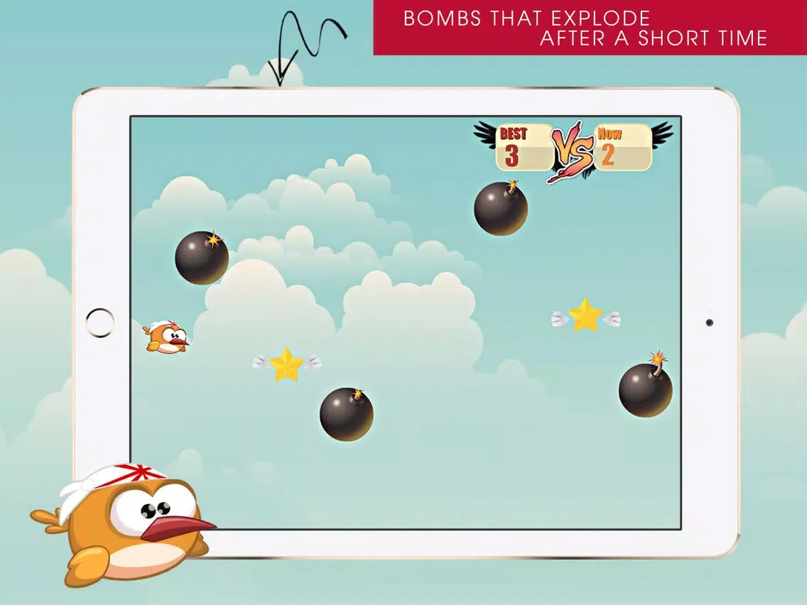Kamikaze Bird Blast - for iPad iPad  स्क्रीनशॉट