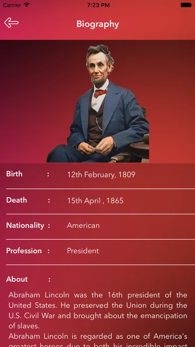 Ảnh chụp màn hình của Abraham Lincoln - The Call of Leadership