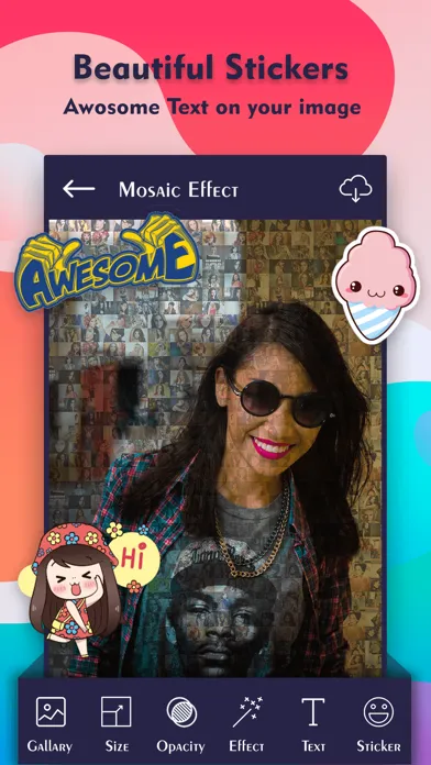 ภาพหน้าจอของ Mosaic Photo Collage