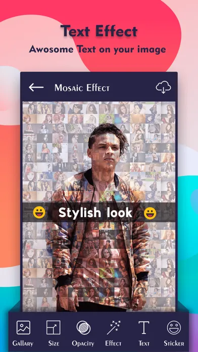 ภาพหน้าจอของ Mosaic Photo Collage