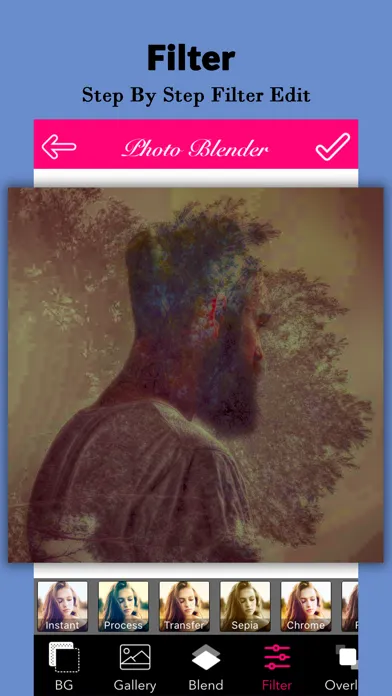 Capturas de pantalla de PhotoBlend - Double Exposure