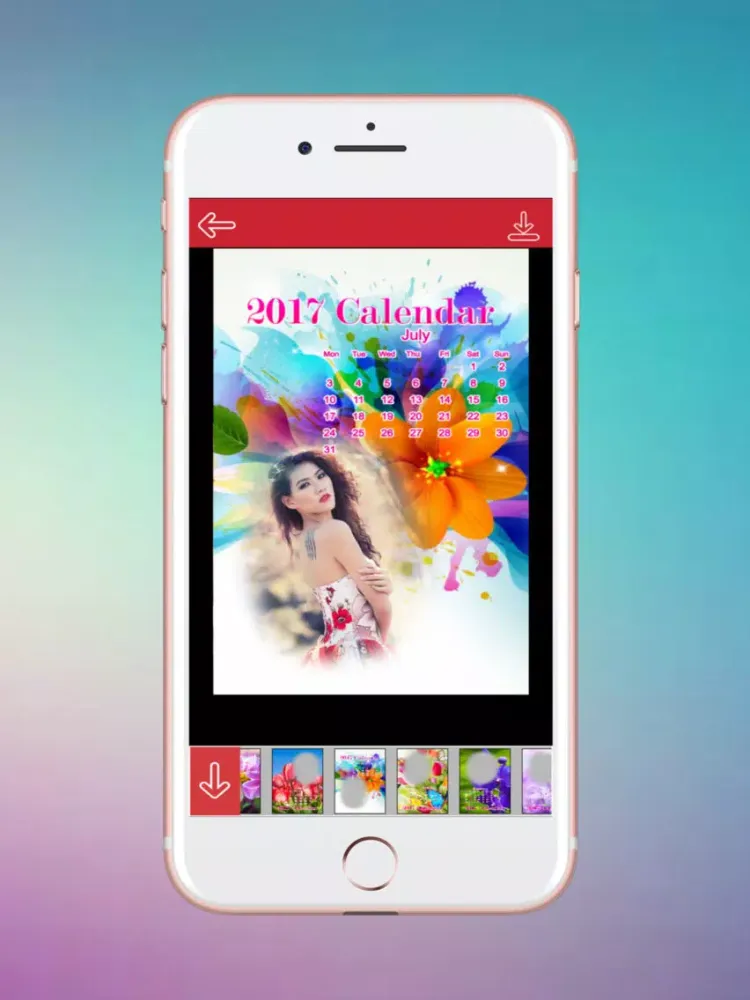 Calendar Photo Frame iPad  Ekran Görüntüleri