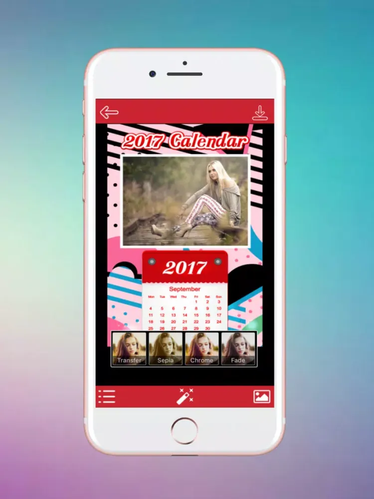 Calendar Photo Frame iPad  Ekran Görüntüleri