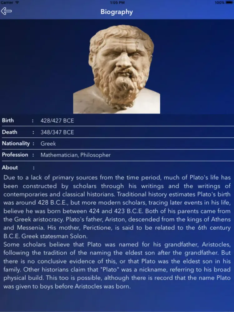 Quotes for Plato iPad  Ekran Görüntüleri