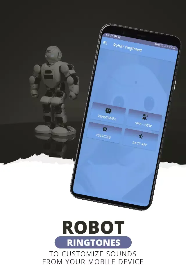 Capturas de tela do Robot ringtones, robot sounds