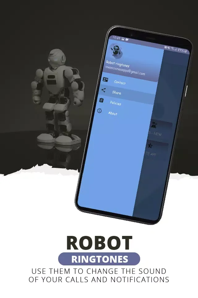 Capturas de tela do Robot ringtones, robot sounds