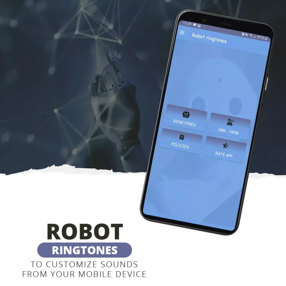 Capturas de tela do Robot ringtones, robot sounds