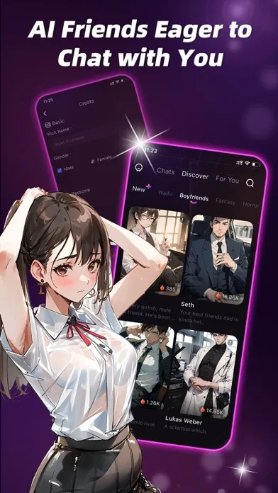 Capturas de pantalla de AI Roleplay: Fantasy chat AI
