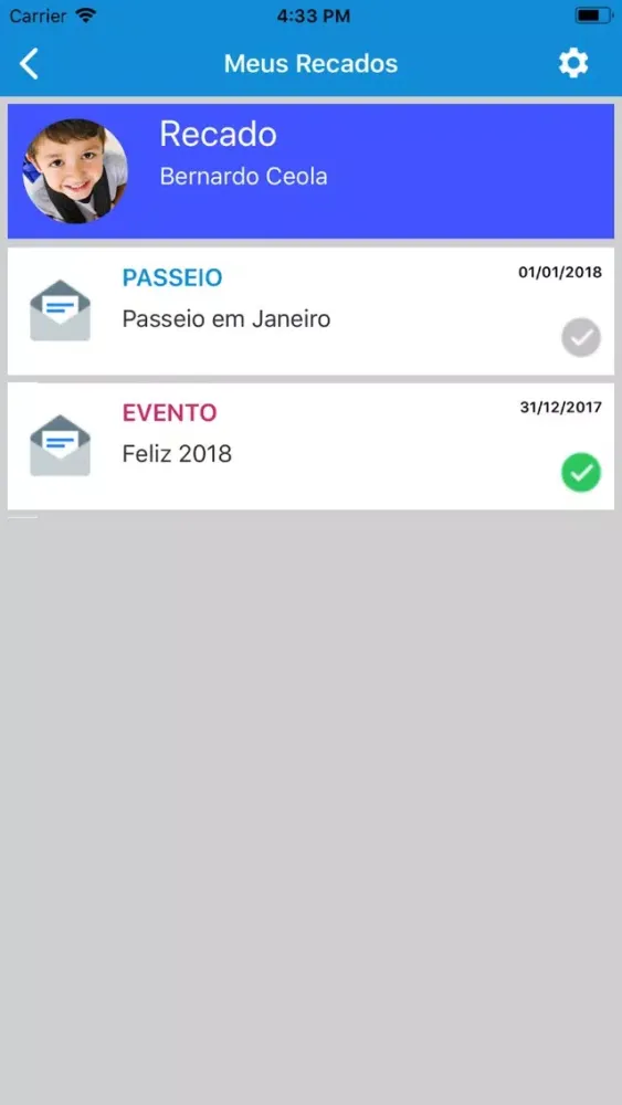 Screenshot di Agenda - Geração do Ben
