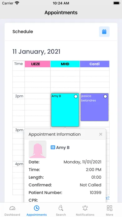 Invent EMR Screenshots