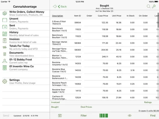 CannaAdv iPad  스크린샷