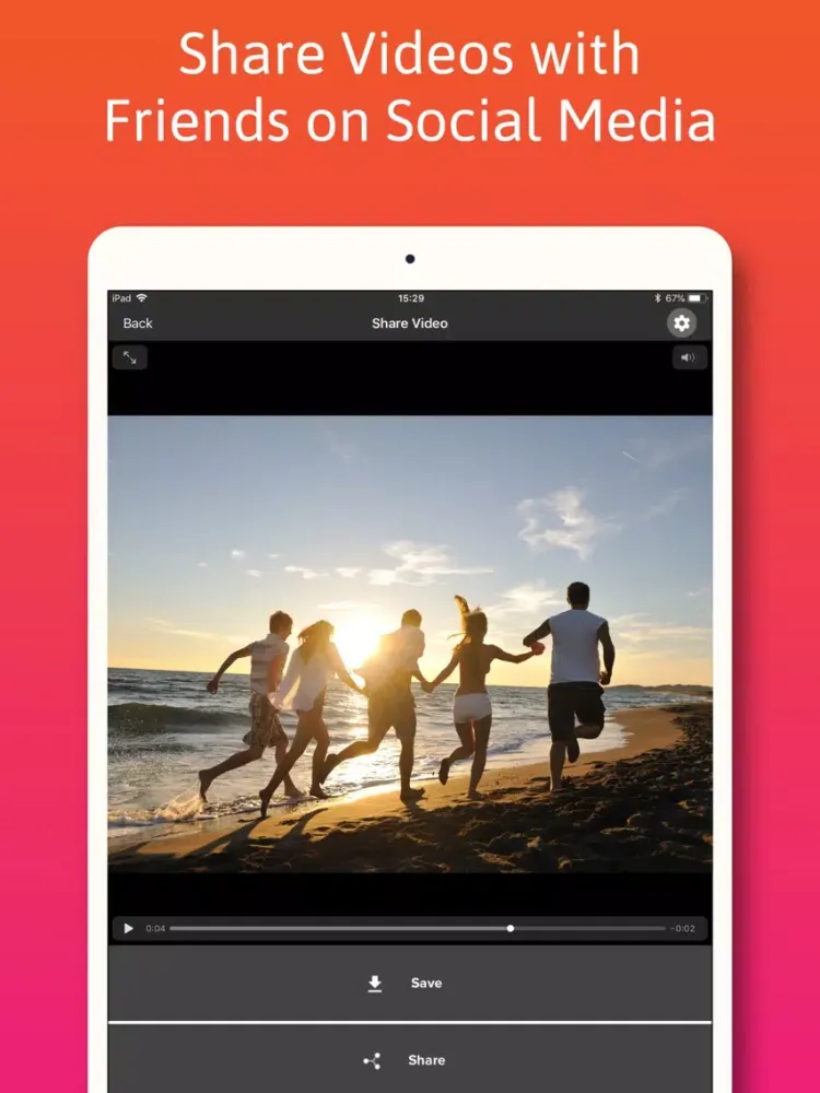 Capturas de tela do Video Editor * iPad 