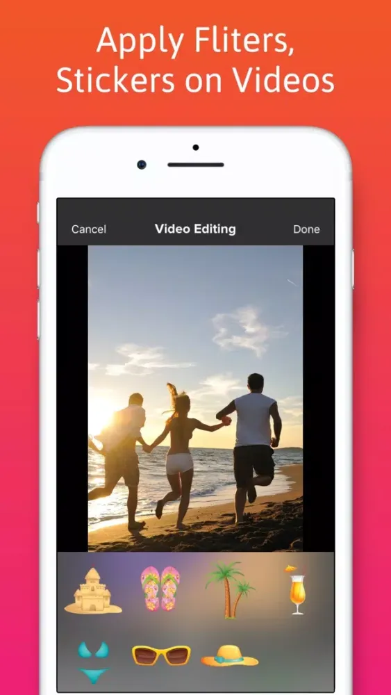 Capturas de tela do Video Editor *