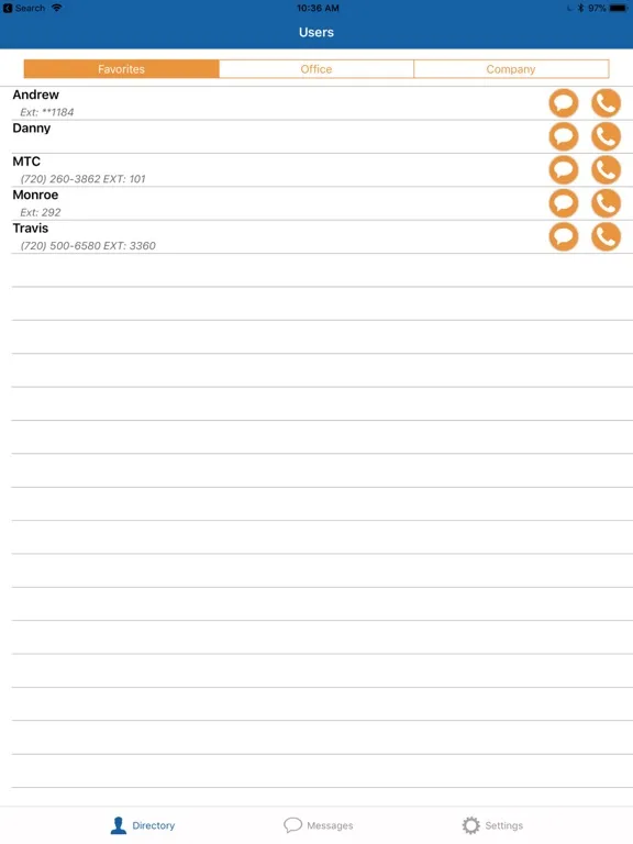 Screenshot di DentalTek iPad 
