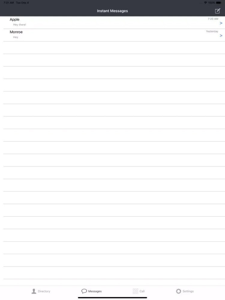 Capturas de pantalla de Jystr - Text Messaging and IM iPad 