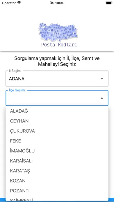 Posta Kodları - Türkiye Screenshots