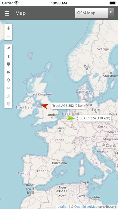 I-GPS Tracking Screenshots