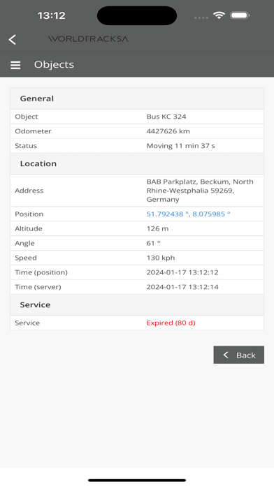 WorldtrackSA Screenshots