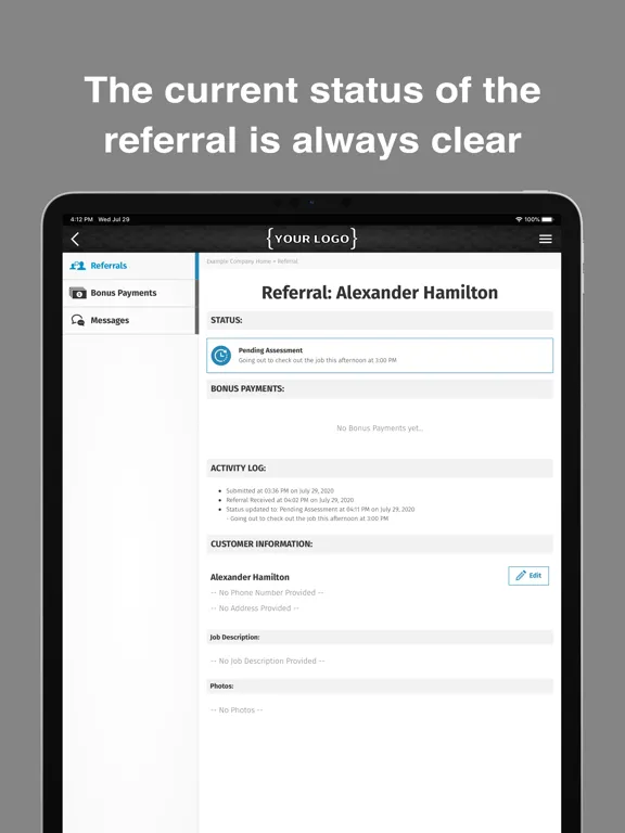صور Referral Reactor iPad 