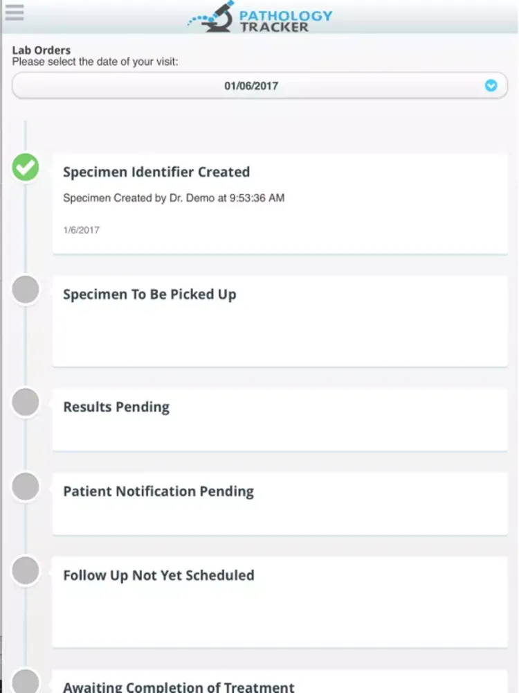 تصاویر Pathology Tracker iPad 