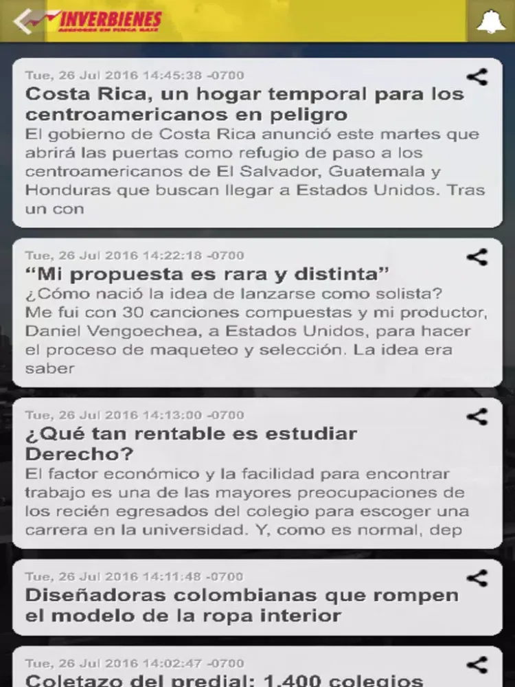 ภาพหน้าจอของ Inverbienes iPad 