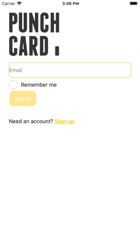 Screenshot di DBA Punchcard