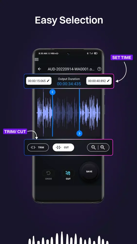 ภาพหน้าจอของ MP3 Cutter, Converter & Merger