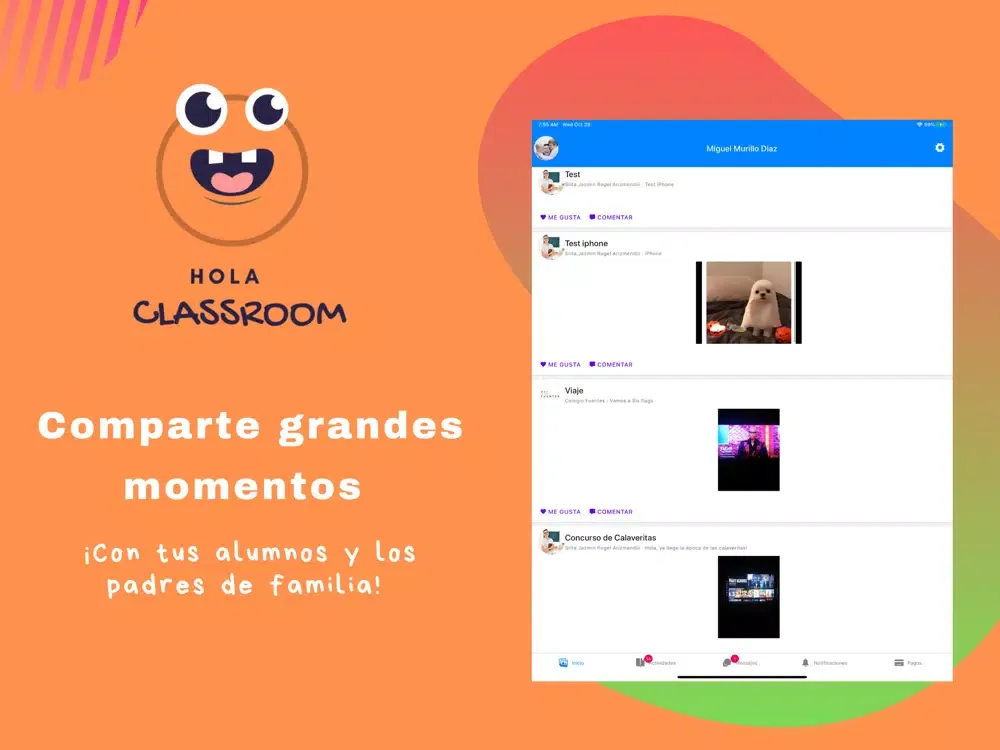 Capturas de pantalla de Hola Class Room iPad 