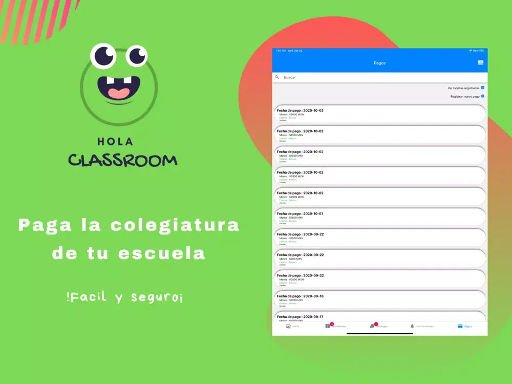 Capturas de pantalla de Hola Class Room iPad 